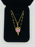 COLLAR CORAZON Y ESPADA DUO PAREJA (2X1)💗⚔️